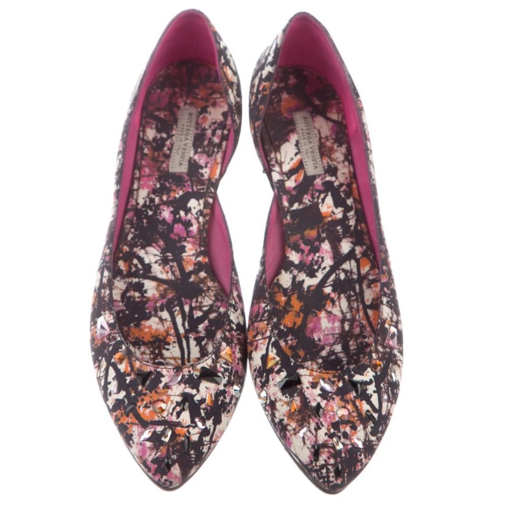 Bottega Veneta Crystal Embellishments Flats